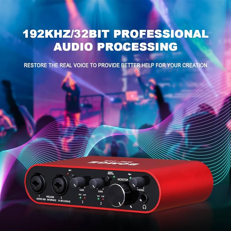 Amazon.com: BOMGE USB Audio Interface SOLO with XLR/48V